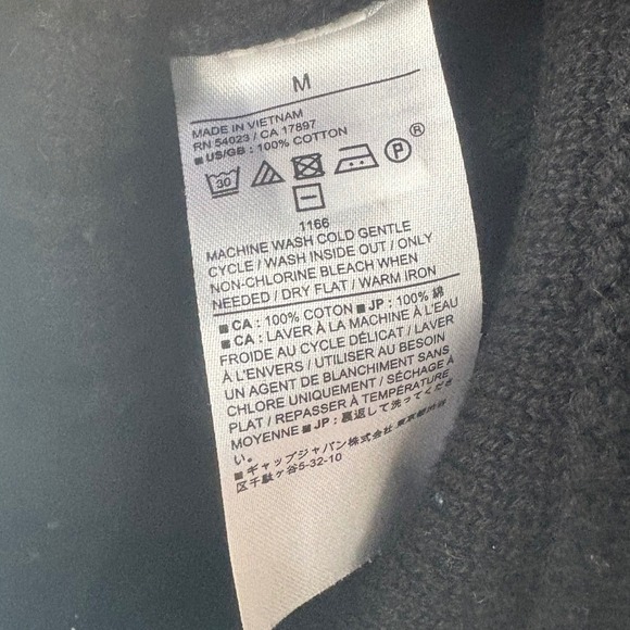 Banana Republic Womens Black Cotton Pointelle Knit Crew Neck Sweater Vest Size M - Picture 5 of 5